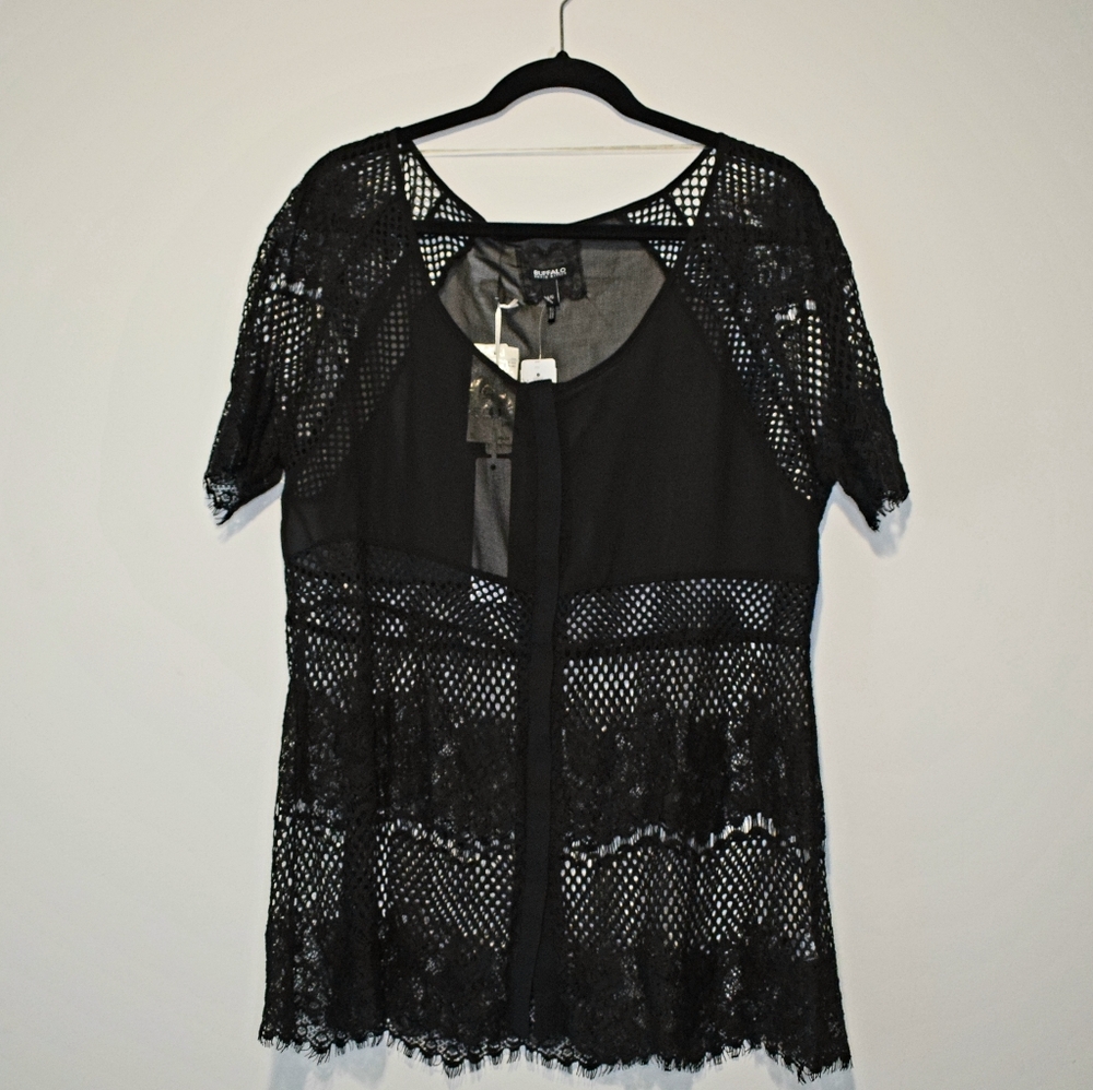 Black David Bitton Top
